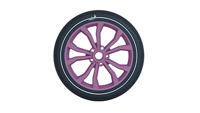 Moyeu inspiré d’une jante automobile