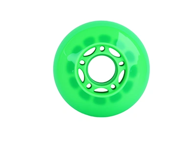 Roues en PU translucide coloré